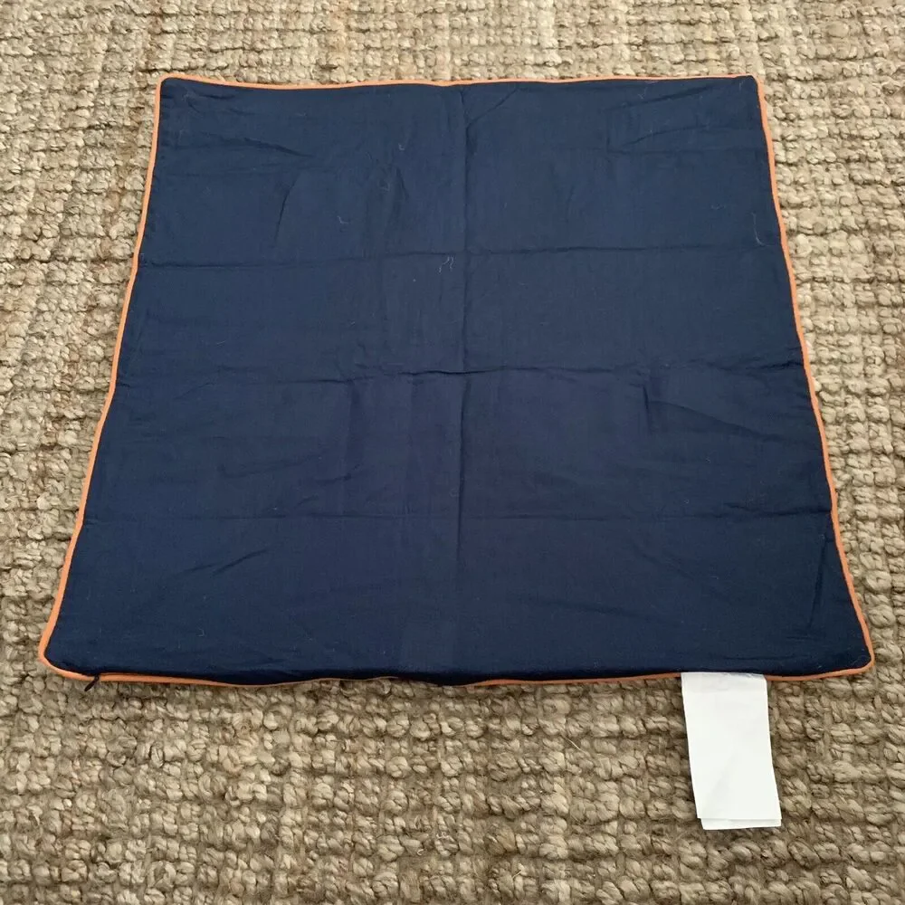 Original Penguin OWEN European Euro Pillow Sham In Navy 26 X 26 Munsingwear